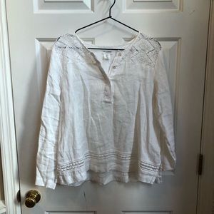 Artisan NY white linen top